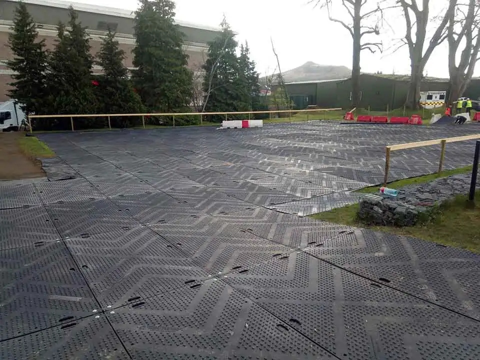 Ardmore Studios Temporary Car Park Ground Protection Ireland