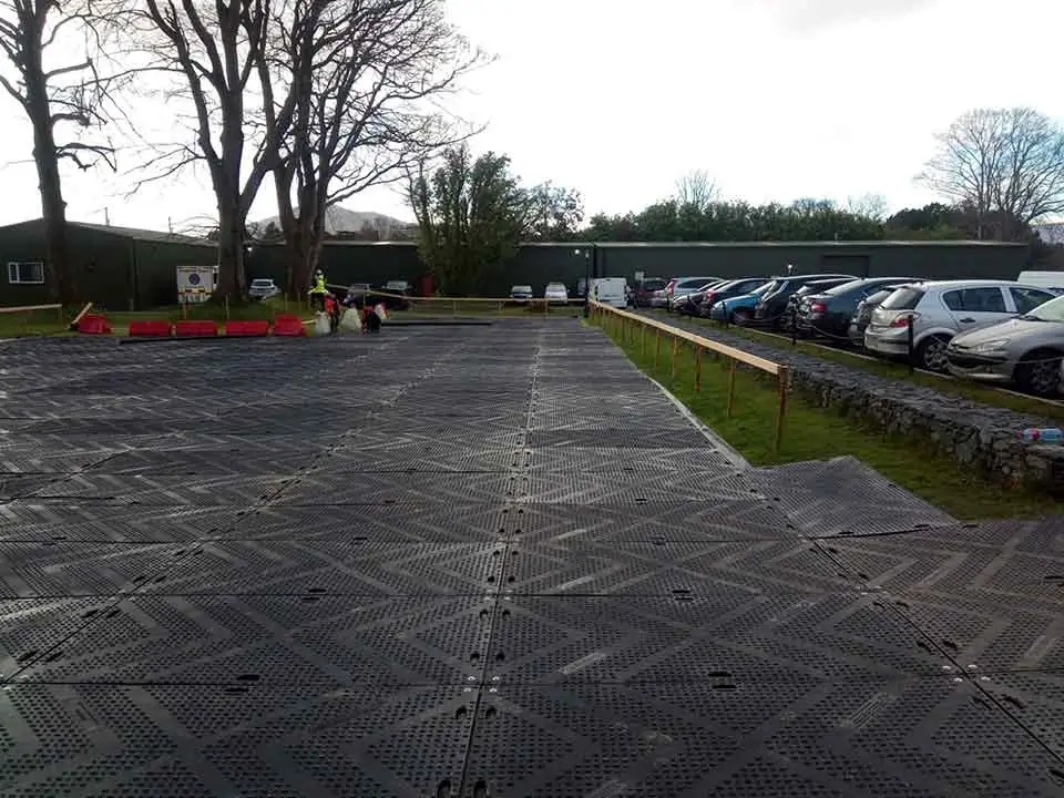 Ardmore Studios Temporary Car Park Ground Protection Ireland