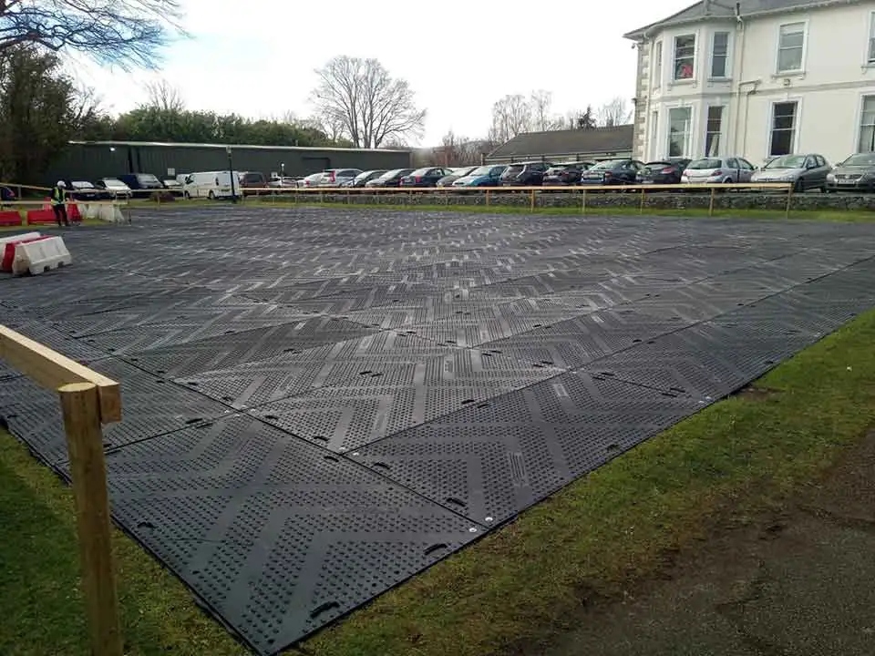 Ardmore Studios Temporary Car Park Ground Protection Ireland