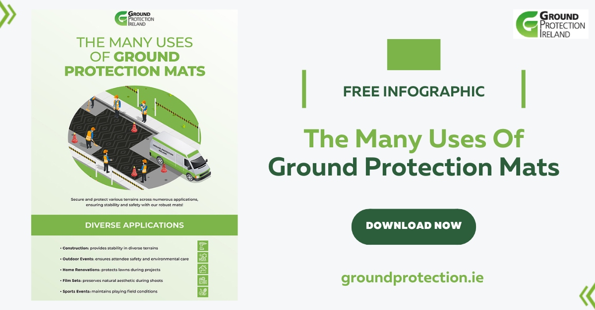 The Many Uses Of Ground Protection Mats - Infographic - SM - Ground Protection Ireland